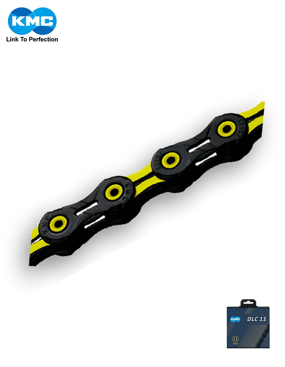 kmc dlc chain 11speed yellow